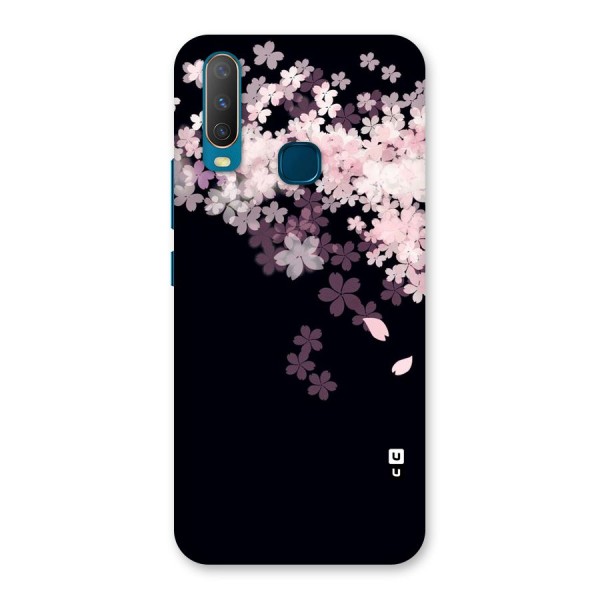 Cherry Flowers Pink Back Case for Vivo Y15