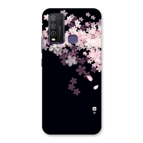 Cherry Flowers Pink Back Case for Vivo Y30