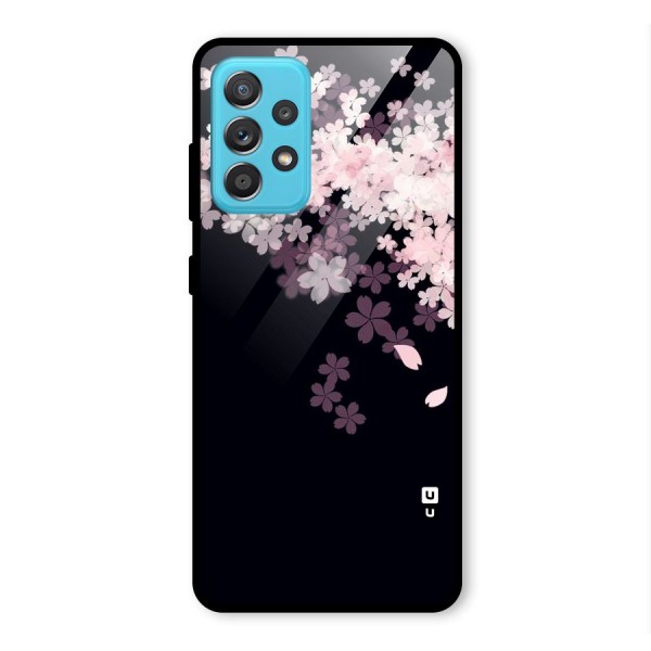 Cherry Flowers Pink Glass Back Case for Galaxy A52