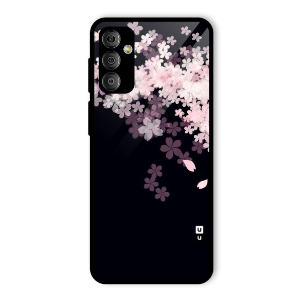 Cherry Flowers Pink Glass Back Case for Galaxy F23