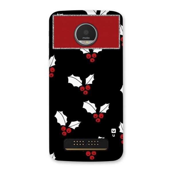 Cherry Leaf Design Back Case for Moto Z Play