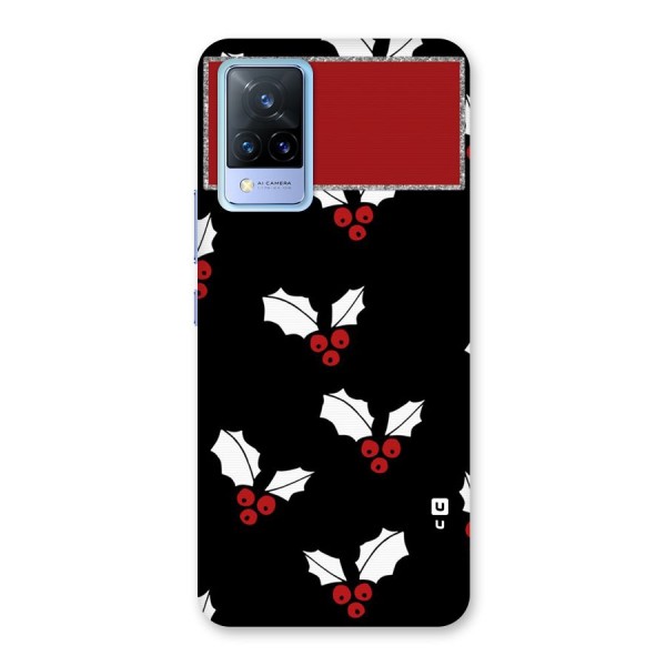 Cherry Leaf Design Back Case for Vivo V21 5G