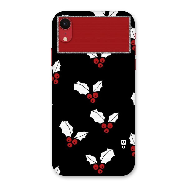 Cherry Leaf Design Back Case for iPhone XR