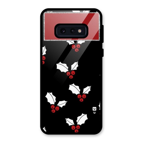 Cherry Leaf Design Glass Back Case for Galaxy S10e