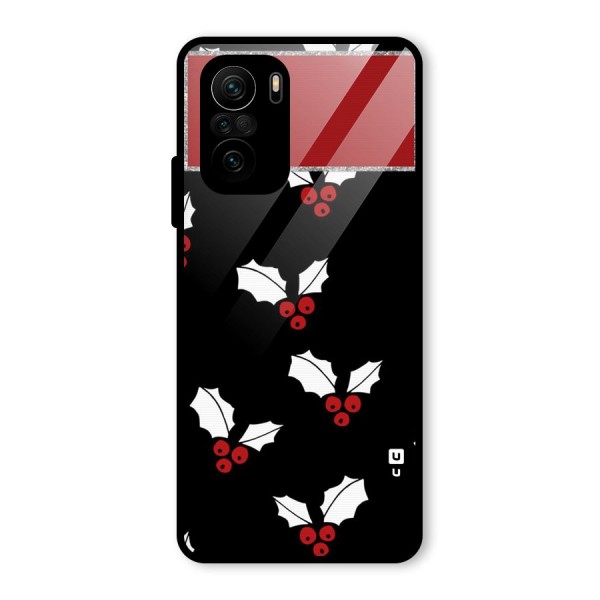 Cherry Leaf Design Glass Back Case for Mi 11x