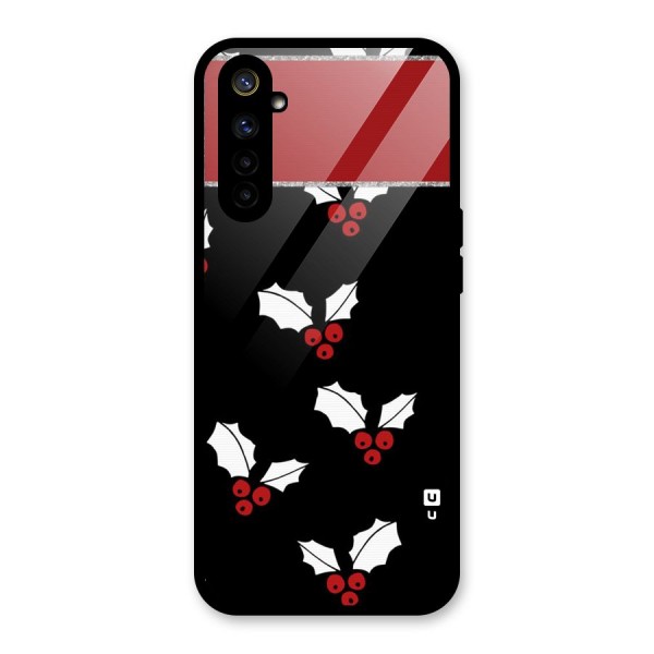 Cherry Leaf Design Glass Back Case for Realme 6