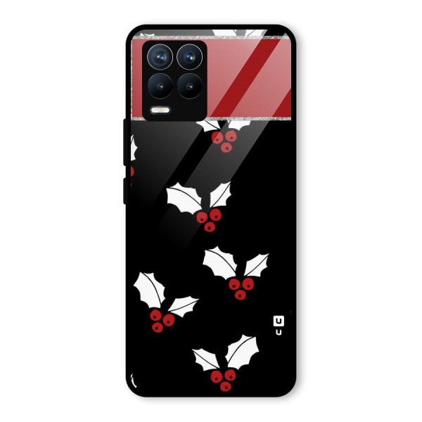 Cherry Leaf Design Glass Back Case for Realme 8