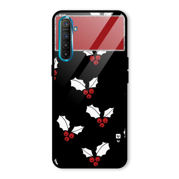 Cherry Leaf Design Glass Back Case for Realme XT