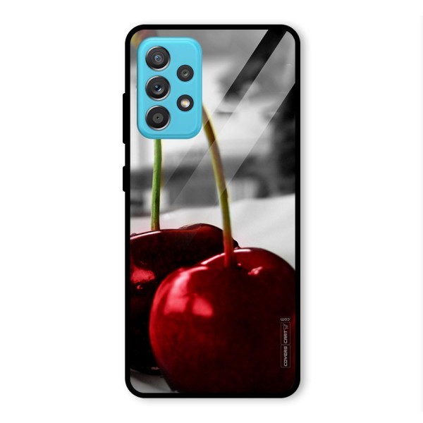 Cherry Photography Glass Back Case for Galaxy A52s 5G