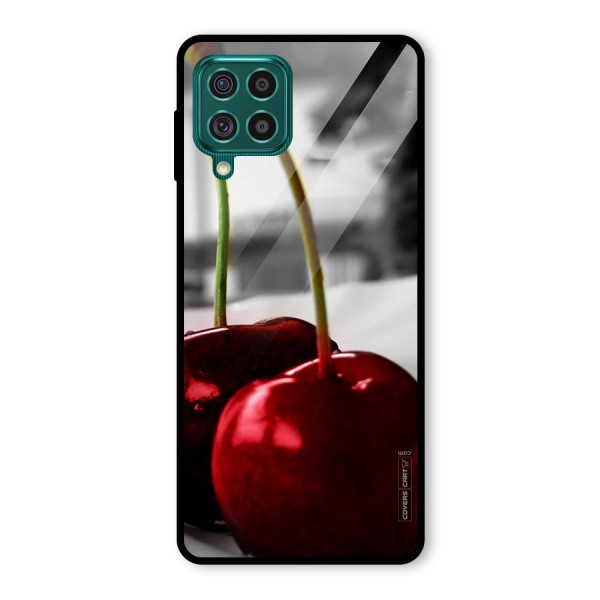 Cherry Photography Glass Back Case for Galaxy F62