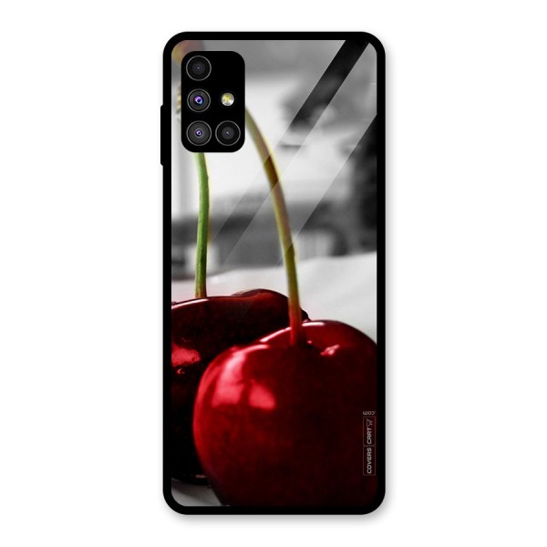 Cherry Photography Glass Back Case for Galaxy M51