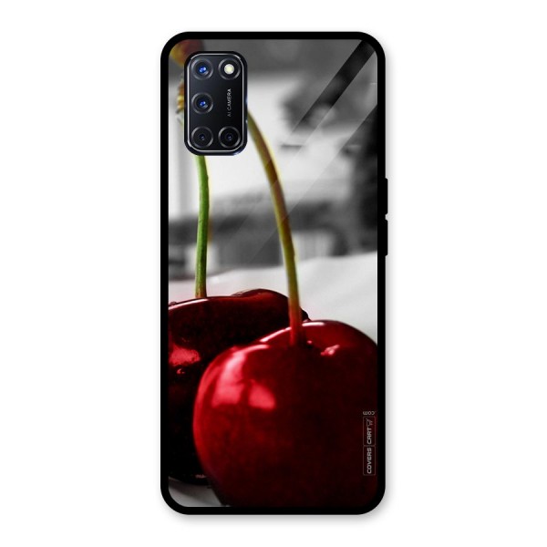 Cherry Photography Glass Back Case for Oppo A52