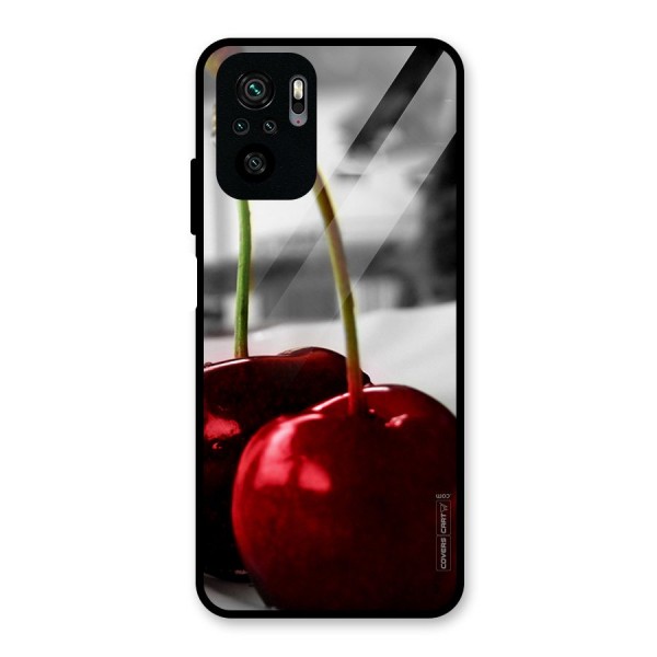 Cherry Photography Glass Back Case for Redmi Note 10