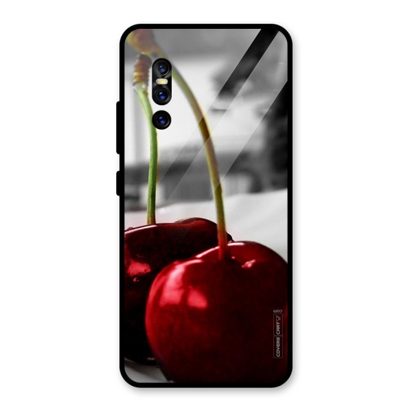 Cherry Photography Glass Back Case for Vivo V15 Pro