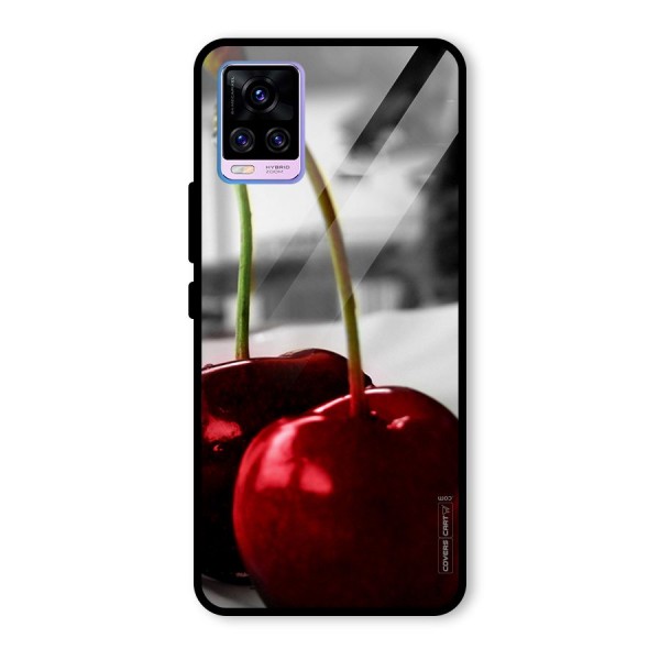 Cherry Photography Glass Back Case for Vivo V20 Pro