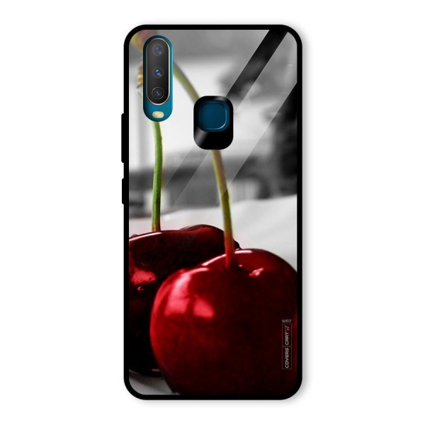 Cherry Photography Glass Back Case for Vivo Y15