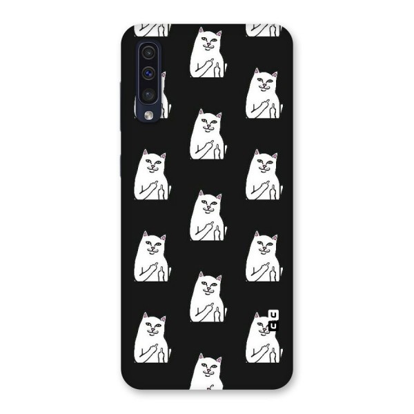 Chill Cat Pattern Back Case for Galaxy A50