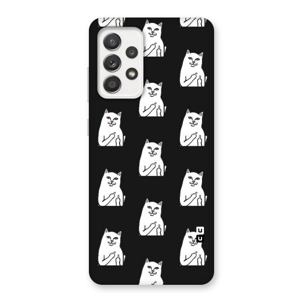 Chill Cat Pattern Back Case for Galaxy A52