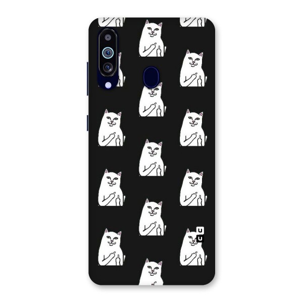 Chill Cat Pattern Back Case for Galaxy A60