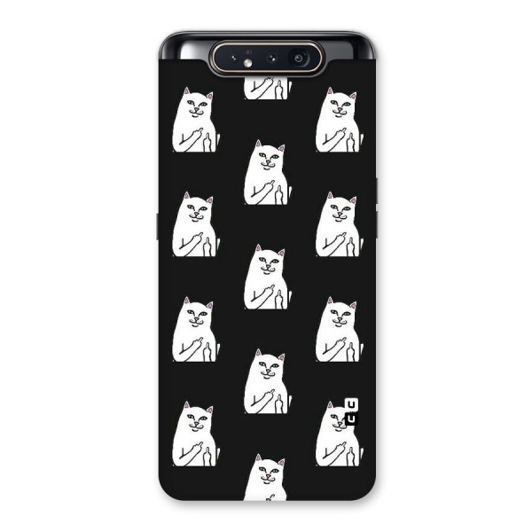 Chill Cat Pattern Back Case for Galaxy A80