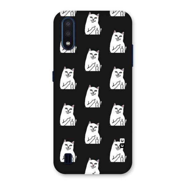 Chill Cat Pattern Back Case for Galaxy M01