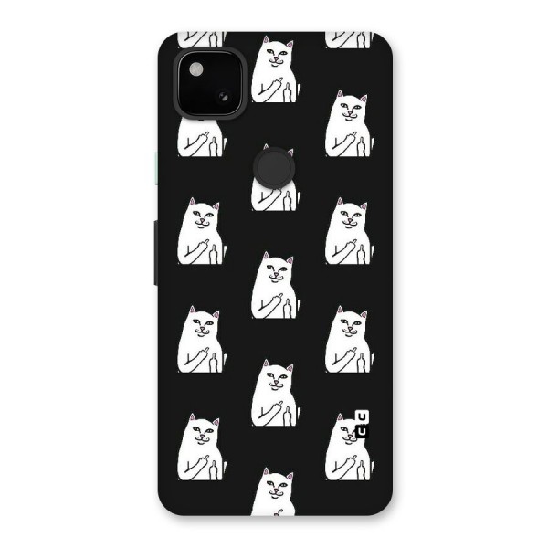 Chill Cat Pattern Back Case for Google Pixel 4a