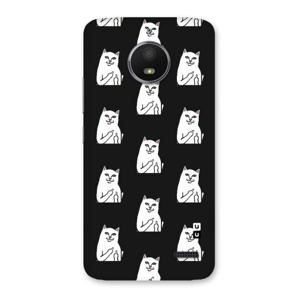 Chill Cat Pattern Back Case for Moto E4