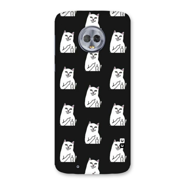 Chill Cat Pattern Back Case for Moto G6