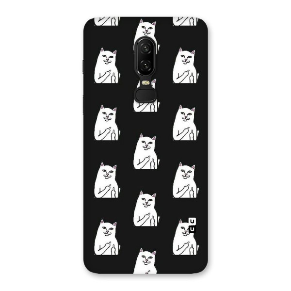 Chill Cat Pattern Back Case for OnePlus 6