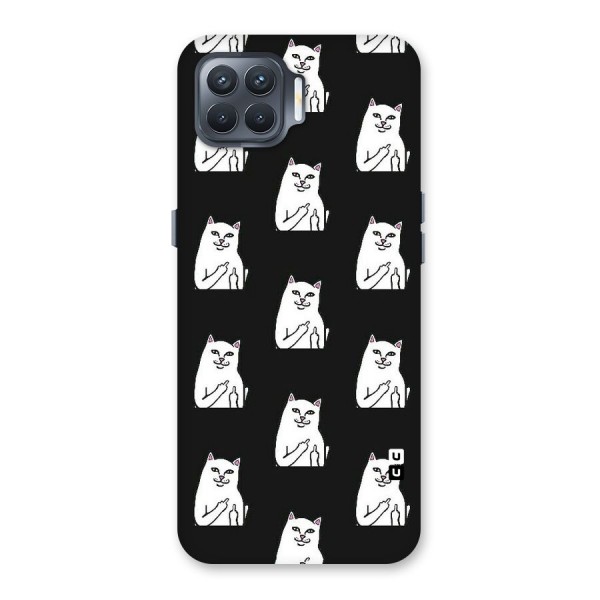 Chill Cat Pattern Back Case for Oppo F17 Pro