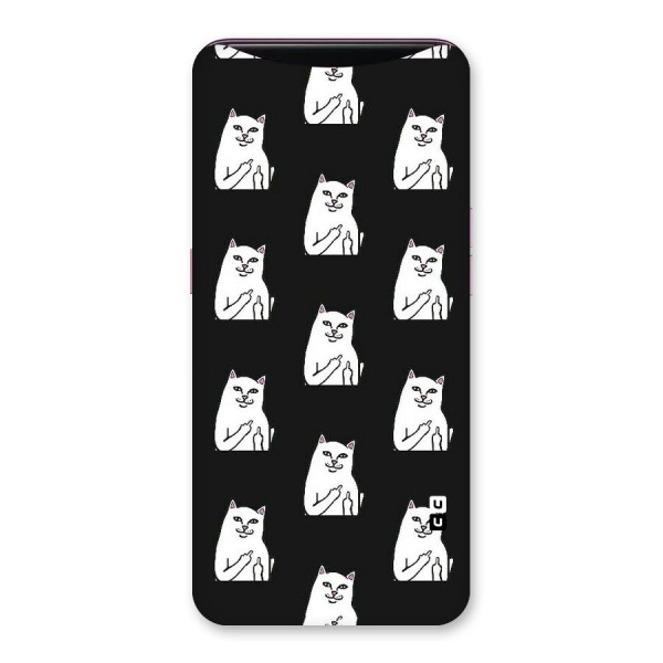 Chill Cat Pattern Back Case for Oppo Find X