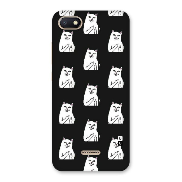 Chill Cat Pattern Back Case for Redmi 6A