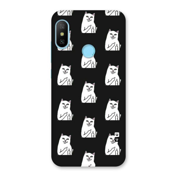 Chill Cat Pattern Back Case for Redmi 6 Pro