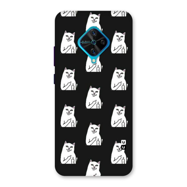 Chill Cat Pattern Back Case for Vivo S1 Pro