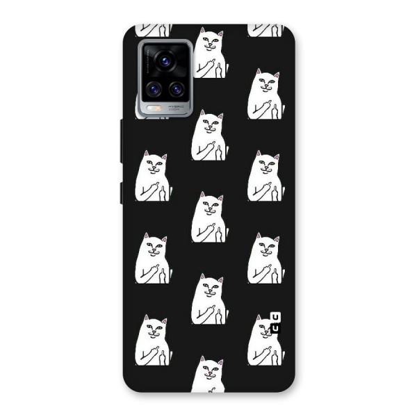 Chill Cat Pattern Back Case for Vivo V20 Pro