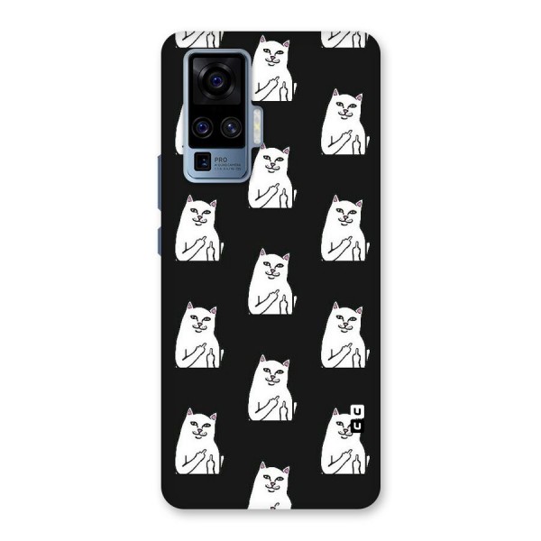 Chill Cat Pattern Back Case for Vivo X50 Pro