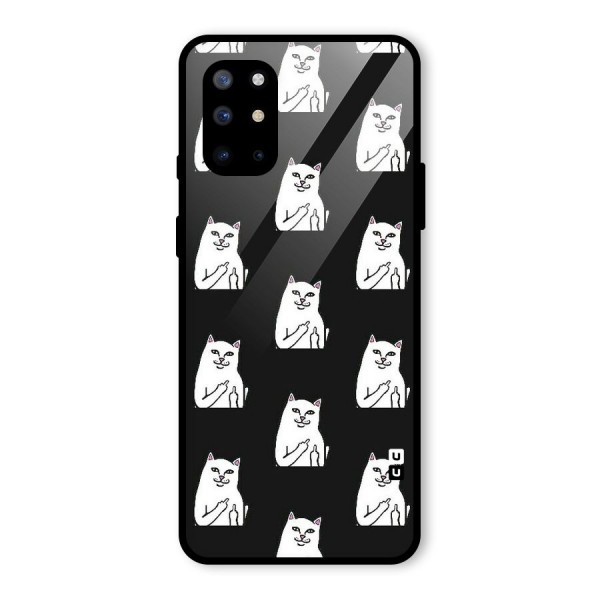 Chill Cat Pattern Glass Back Case for OnePlus 8T