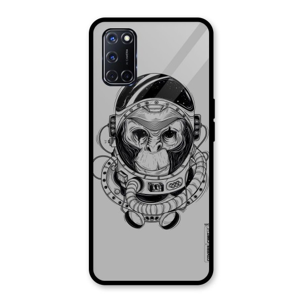 Chimpanzee Astronaut Glass Back Case for Oppo A52