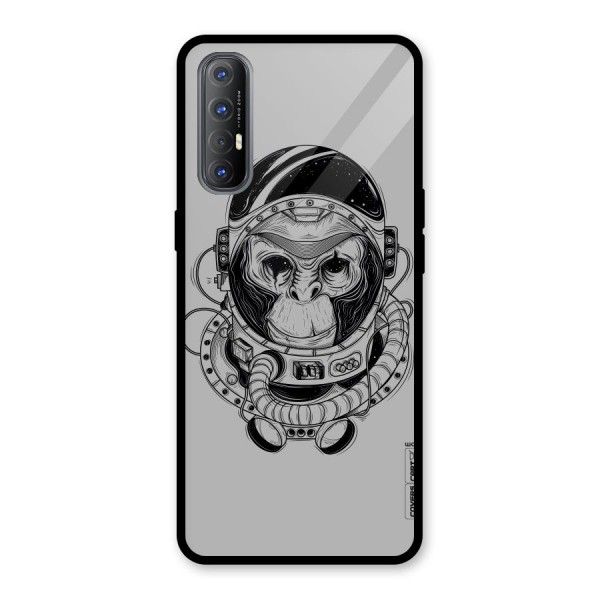 Chimpanzee Astronaut Glass Back Case for Oppo Reno3 Pro