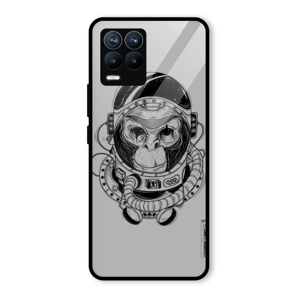 Chimpanzee Astronaut Glass Back Case for Realme 8 Pro