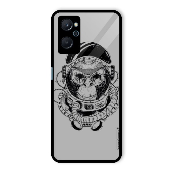 Chimpanzee Astronaut Glass Back Case for Realme 9i