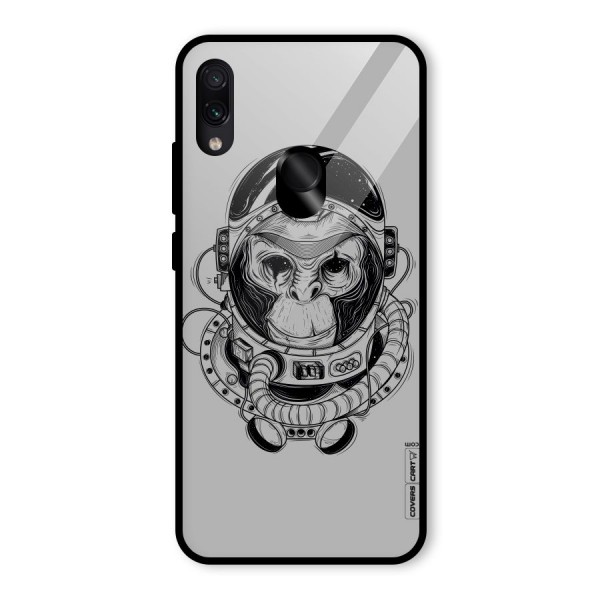 Chimpanzee Astronaut Glass Back Case for Redmi Note 7