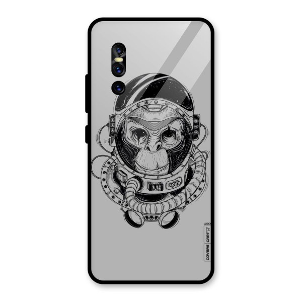 Chimpanzee Astronaut Glass Back Case for Vivo V15 Pro