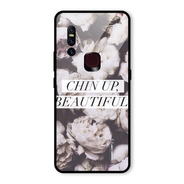 Chin Up Beautiful Glass Back Case for Vivo V15