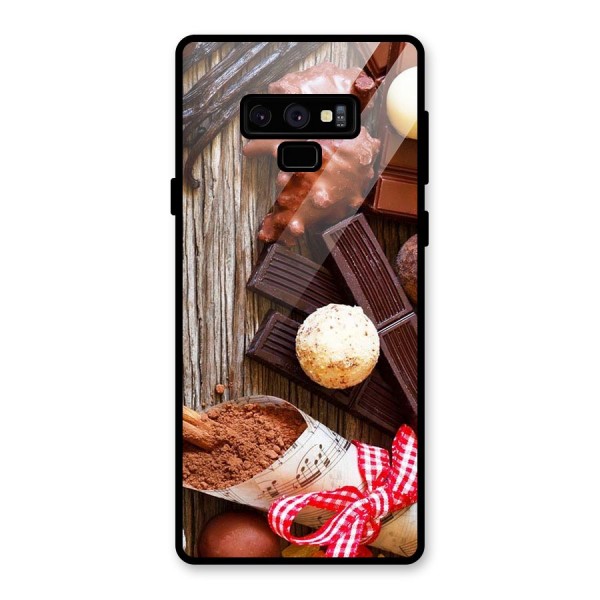 Chocolate Candies Glass Back Case for Galaxy Note 9