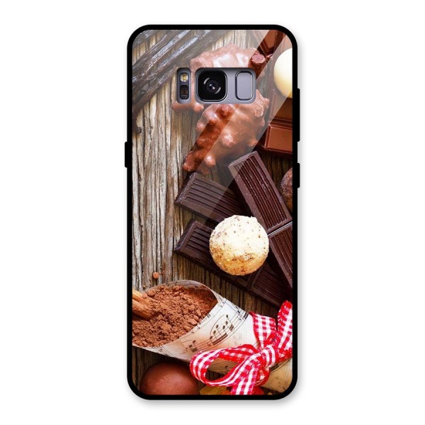 Chocolate Candies Glass Back Case for Galaxy S8