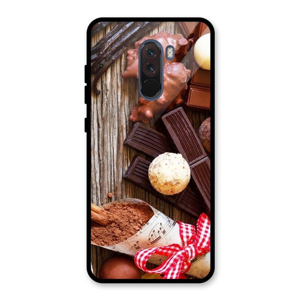 Chocolate Candies Glass Back Case for Poco F1