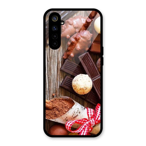 Chocolate Candies Glass Back Case for Realme 6