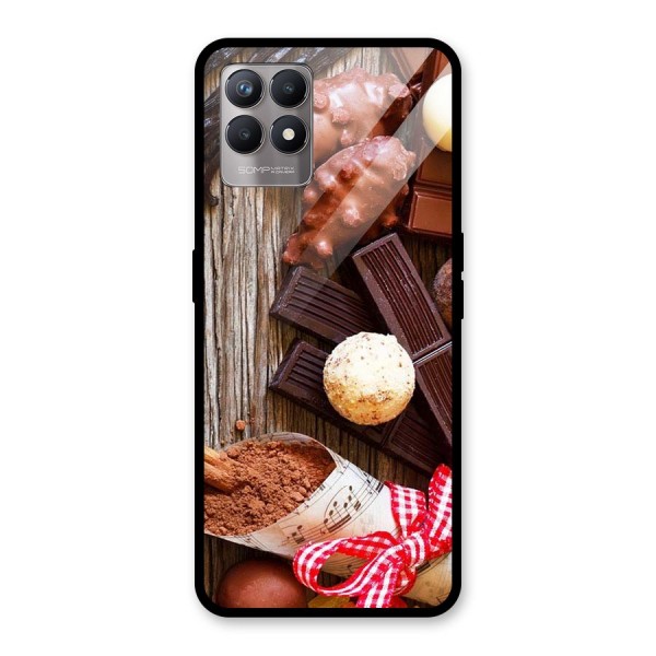 Chocolate Candies Glass Back Case for Realme 8i