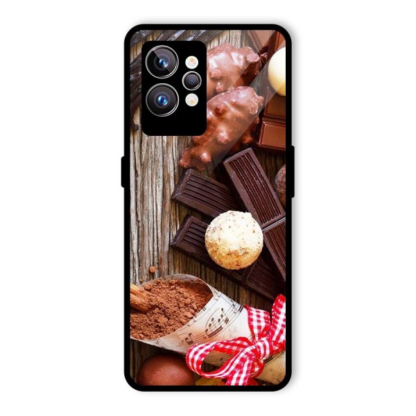 Chocolate Candies Glass Back Case for Realme GT2 Pro